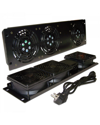 Блок 3-х вентиляторов 19 вертикальный, без термостата, 3U TWT (TWT-CB-FANV3-RACK) в Уссурийске Вентиляторные модули Pintop.ru