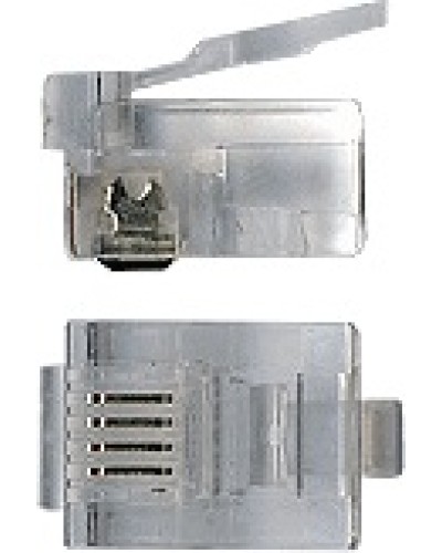 Коннектор RJ12 д/кабеля 6-ти контактный TWT-PL12-6P6C/100 в Уссурийске Аксессуары для кабель-канала Pintop.ru