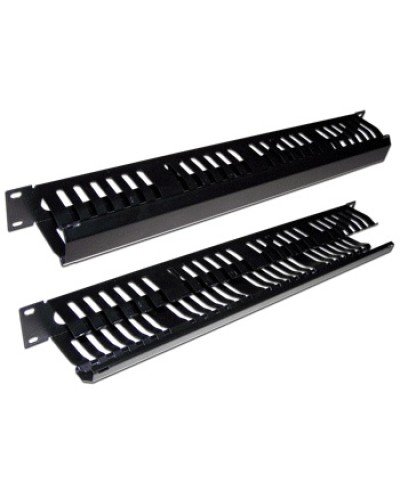 Органайзер кабельный 19 1U c крышкой на 24 порта TWT TWT-ORG/CV24-1U в Уссурийске Кабельные органайзеры Pintop.ru