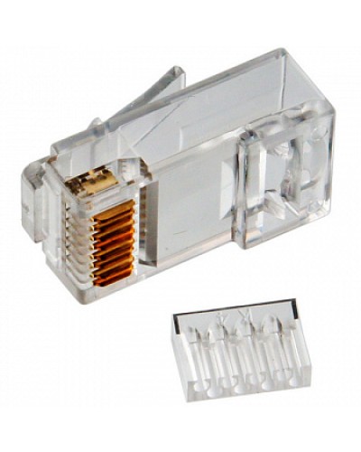 Коннектор RJ45 UTP 8P8C TWT (TWT-PL45-8P8C-V) в Уссурийске Коннекторы и разъемы Pintop.ru