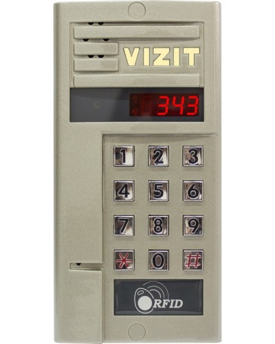 Блок вызова для совместной работы с БУД-302 VIZIT БВД-343F в Уссурийске Блоки вызова многоабонентные Pintop.ru