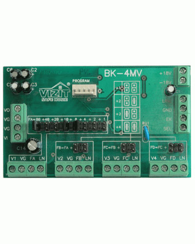 Плата печатнаяв сборе Vizit ЗИП БК-4МVE в Уссурийске Аксессуары для многоабонентных систем Pintop.ru