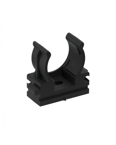 CFQ20 Держатель (клипса) для труб, для монтажного пистолета D20мм, цвет чёрный (50шт) Экопласт (41520BL) в Уссурийске Держатели, клипсы, скобы Pintop.ru