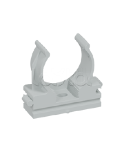 CFQ32 Держатель (клипса) для труб, для монтажного пистолета D32мм, цвет чёрный (1уп=50шт) Экопласт (41532BL) в Уссурийске Держатели, клипсы, скобы Pintop.ru