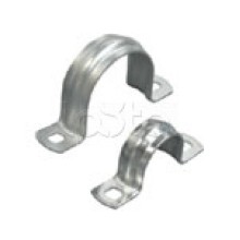 Скоба оцинкованная с двумя отверстиями для трубы D40мм, м.о.8,5-6,0мм (1уп=50шт) Экопласт (43640P-50)