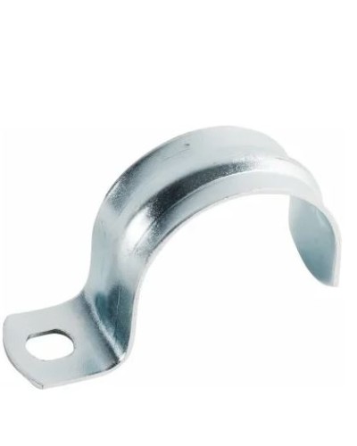 Скоба оцинк. с одним отверстием, для трубы D32мм (100 шт/уп) Экопласт (43732) - Скоба оцинкованная с одним отверстием, для трубы D32мм Экопласт в Уссурийске Держатели, клипсы, скобы Pintop.ru