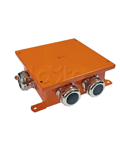 SMB120 Коробка металлическая, огн. E-110,о/п 120х120х60, 4 метал. гермоввода, IP66, 8P, (1,5-10 мм2), цвет оранж. Экопласт (56344) в Уссурийске Распределительные коробки Pintop.ru
