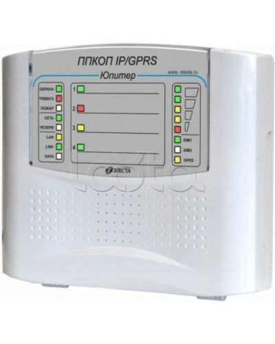 Элеста Юпитер-1431 (ППКОП Юпитер-4 IP/GPRS, пластик. корпус) в Уссурийске Приемно-контрольные приборы Pintop.ru