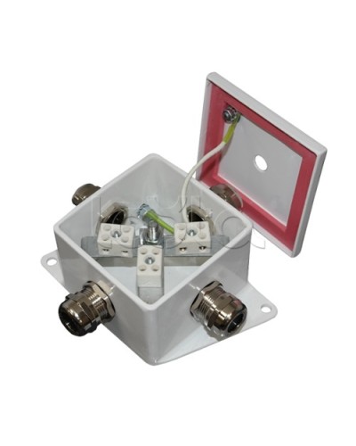 Коробка монтажная огнестойкая Гефест КМ-О (6к)-IP66, четыре ввода 80х80х68 в Уссурийске Распределительные коробки Pintop.ru