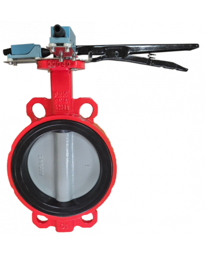 Затвор дисковый межфланцевый Зт200/1.6-УФ.УХЛ4-Аква-Гефест с рукояткой в Уссурийске Затворы дисковые Pintop.ru