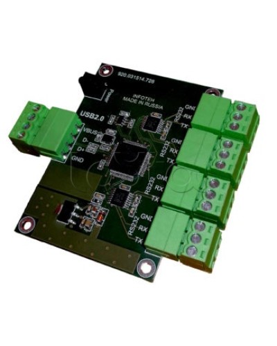 Конвертер USB/RS-232 ИНФОТЕХ AVT-USB/4RS232 в Уссурийске Дополнительное оборудование для ОПС Pintop.ru