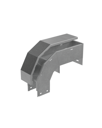 Т-ответвитель крышка верт. вниз 80х500х150 мм ПЛЮС INOX304 КМ-Профиль (OKTDplus80-500-150 INOX304) в Уссурийске Аксессуары для лотков Pintop.ru