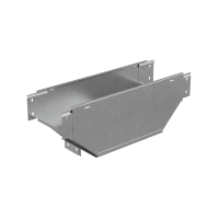 Т-ответвитель переходник 100х150-200 мм верт. c разворотом трассы на 90 гр. "ПЛЮС" (нижняя часть больше исходной) HD85 КМ-профиль (TDPVplus90-100-150-200 HD85)