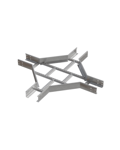 Х-разветвитель лестничный 100х100х2,0 мм N КМ-профиль (LXD100-100-2.0 N) в Уссурийске Аксессуары для лотков Pintop.ru