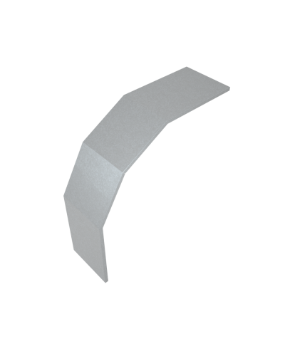 Крышка лестничного вертикального внешнего угла 90 гр. 600 мм КМ-Профиль (KLVL90-600) в Уссурийске Аксессуары для лотков Pintop.ru