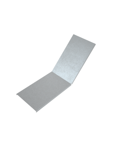 Крышка лестничного вертикального внутреннего угла 45 гр. 500 мм HD85 КМ-профиль (KLNL45-500 HD85) в Уссурийске Аксессуары для лотков Pintop.ru