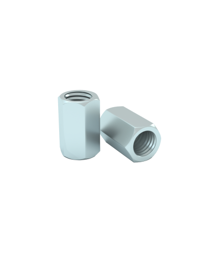 Гайка соединительная М10 DIN 6334 (упак. 30 шт) КМ-Профиль (MS10) в Уссурийске Крепеж Pintop.ru