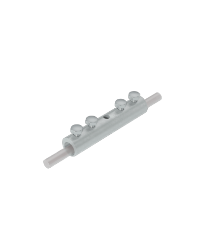 Четырехболтовой сквозной соединитель прутка Ø 5-10 мм КМ-Профиль (4SS-D5-10) в Уссурийске Крепеж Pintop.ru