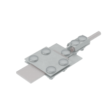 Универсальный контрольный соединитель полоса до 30 мм пруток Ø 5-8 мм КМ-Профиль (UKS-B30-D5-8)