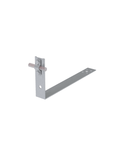 Черепичный держатель болтовой на обрешётку для прутка Ø 5-10 мм L430 мм H100 мм HD КМ-профиль (CDBO-L430-D5-10 HD) в Уссурийске Крепеж Pintop.ru