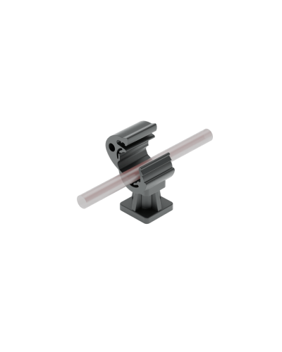 Держатель пластиковый Ø 8-10 мм КМ-Профиль (PD8-10) в Уссурийске Монтажные материалы Pintop.ru