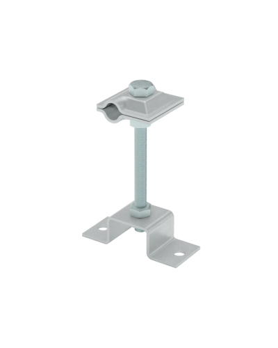 Универсальный соединитель на мостовой опоре для прутка Ø 5-10 мм H65 КМ-профиль (USMO-H65-5-10) в Уссурийске Аксессуары для лотков Pintop.ru