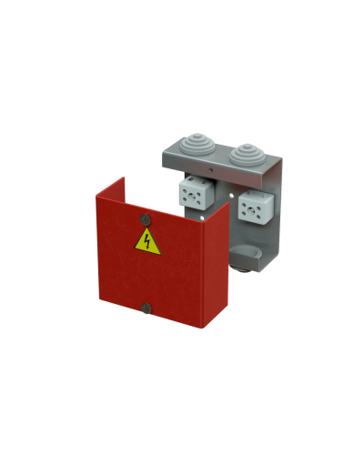 Коробка распределительная огнестойкая КРОПС, IP41, габаритные размеры 80х80х35 мм, для кабелей сечением до 2,5 мм2, 4 клеммы КМ-Профиль (FRJB-KM-ST1-2.5-04-КРОПС-IP41) в Уссурийске Распределительные коробки Pintop.ru