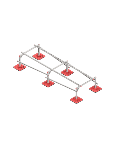 Опорная конструкция для установки оборудования TECHNORAPTOR FOOT 1000х3000 HD КМ-профиль (KM-TR-F-SSEI-1000-3000 HD) в Уссурийске Системы видеонаблюдения Pintop.ru
