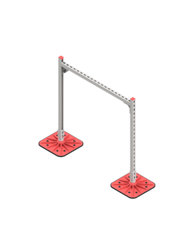 Опорная конструкция для горизонтальных прямоугольных воздуховодов и металлических лотков кабеленесущих систем TECHNORAPTOR FOOT 1000х1000 КМ-профиль (KM-TR-F-SSHRAD-1000-1000) в Уссурийске Системы видеонаблюдения Pintop.ru