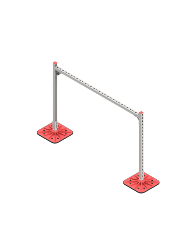 Опорная конструкция для горизонтальных прямоугольных воздуховодов и металлических лотков кабеленесущих систем TECHNORAPTOR FOOT 1500х1000 HD КМ-профиль (KM-TR-F-SSHRAD-1500-1000 HD) в Уссурийске Системы видеонаблюдения Pintop.ru