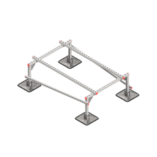 Опорная конструкция для установки оборудования TECHNORAPTOR STEELFOOT 1000х1500 HD КМ-профиль (KM-TR-STF-SSEI-1000-1500 HD)
