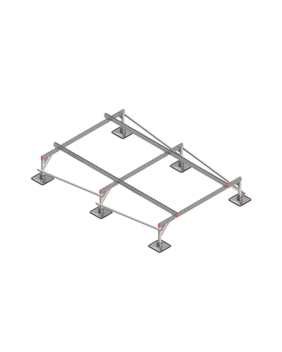Опорная конструкция для установки оборудования TECHNORAPTOR STEELFOOT 2000х3000 тип 1 КМ-профиль (KM-TR-STF-SSEI-2000-3000-1) в Уссурийске Системы видеонаблюдения Pintop.ru