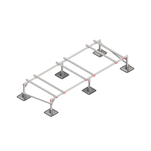 Опорная конструкция для установки оборудования TECHNORAPTOR STEELFOOT 3000х1200 тип 2 КМ-профиль (KM-TR-STF-SSEI-3000-1200-2)