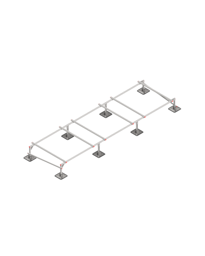 Опорная конструкция для установки оборудования TECHNORAPTOR STEELFOOT 5000х1500 КМ-профиль (KM-TR-STF-SSEI-5000-1500) в Уссурийске Системы видеонаблюдения Pintop.ru
