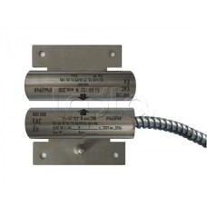 Извещатель охранный точечный магнитоконтактный взрывозащищённый Магнито-контакт Ех ИО102 N исп.250 с магнитом М-100, с постоянно присоединенным кабелем в металлорукаве (штатно кабель 2х0,75 - 1м), 1Ex d IIC T6 Gb / РB Ex d I Mb АТФЕ.425119.171