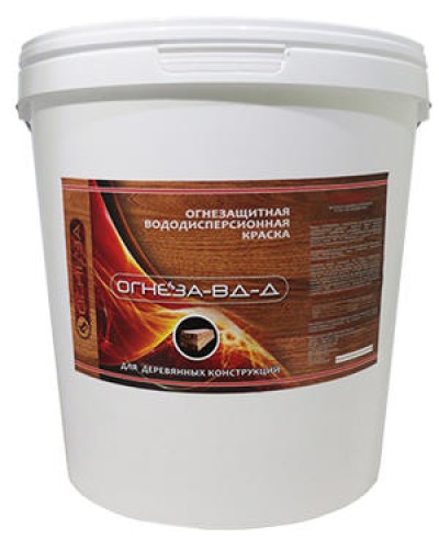Краска огнезащитная водно-дисперсионнаявспучивающаясядля дерева Огнеза марки«ОГНЕЗА-ВД-Д» , ведро 25 кг., цвет белый в Уссурийске Огнезащитные краски Pintop.ru