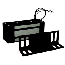 Замок электромагнитный Олевс М1-200 с уголком черный