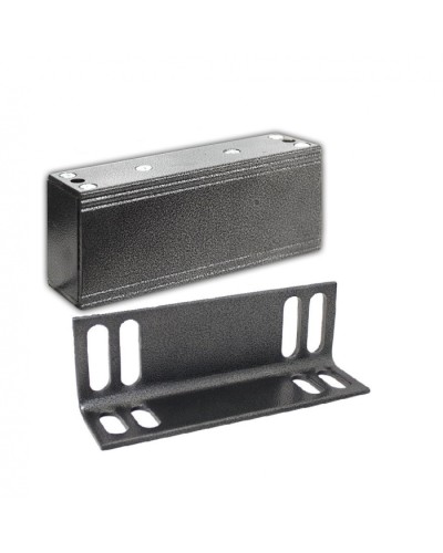 Замок электромагнитный Олевс М2-300 с уголком серебряный антик в Уссурийске Электромагнитные замки Pintop.ru