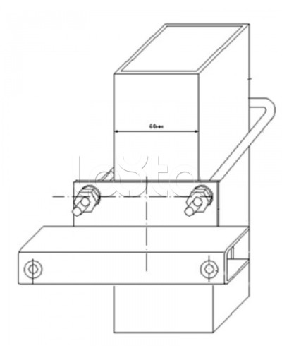 Узел крепления блоков подключения и управления БД-НР, БМ-НР, БУПР извещателей Омега-микродизайн УЗК-КС 60 в Уссурийске Кронштейны и планки для извещателей Pintop.ru