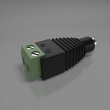 Разъем питания гнездо 2.1х5.5 с клеммной колодкой ПожТехКабель PTK-Accessories