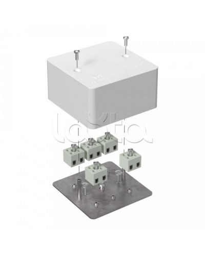 Коробка огнестойкая для кабель-канала 40-0460-FR2.5-10 Е15-Е60 (латунь) 85х85х45 Промрукав (40-0460-FR2.5-10-Е60) в Уссурийске Распределительные коробки Pintop.ru