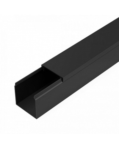 Кабель-канал черный 2-й замок в п/э 25х25 мм (32 м/уп) Промрукав (PR03.0213) в Уссурийске Огнестойкие кабельные линии Pintop.ru