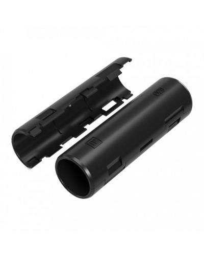 Муфта разборная d20 мм атмосферостойкая черная (10шт/320шт уп/кор) Промрукав (PR13.0434) в Уссурийске Повороты, муфты, тройники Pintop.ru