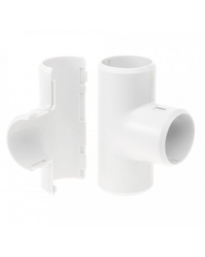 Тройник разборный белый д25 (30шт/300шт уп/кор) Промрукав (PR.07325б) в Уссурийске Повороты, муфты, тройники Pintop.ru