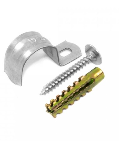 Комплекты для крепления ОКЛ с использованием самореза, дюбеля и скобы СМО 21-22 (100 шт) Промрукав (PR08.4997) в Уссурийске Держатели, клипсы, скобы Pintop.ru