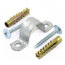 Комплекты для крепления ОКЛ с использованием самореза, дюбеля и скобы СМД 21-22 (100 шт) Промрукав (PR08.5004)