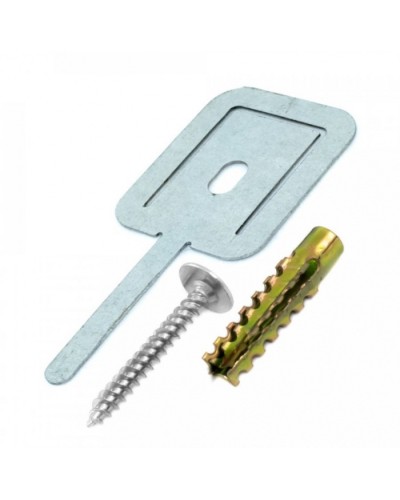 Комплекты для крепления ОКЛ с использованием самореза, дюбеля и хомута FR ПР-40 (100 шт) Промрукав PR08.5201 в Уссурийске Огнестойкие кабельные линии Pintop.ru