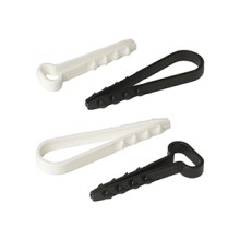 Дюбель-хомут для плоского кабеля 6-12 мм белый (10шт) Промрукав (PR08.6961)