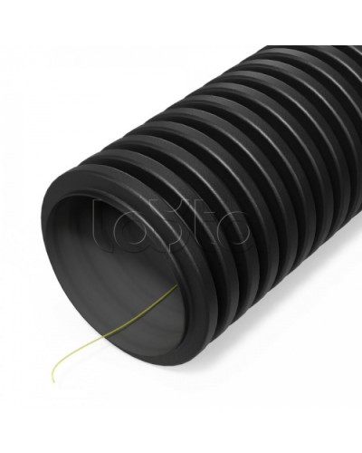 Труба гофр двустенная ПНД гибкая тип 450 (SN26) ст к ультраф с/з черная d50 мм (100м/уп) Промрукав (PR15.0314) в Уссурийске Труба гофрированная Pintop.ru