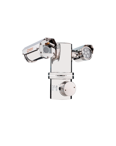 Взрывозащищенный термокожух на поворотной платформе для IP видеокамеры с ИК подсветкой Релион-PTZ-Exd-Н-В-ИК-СО 220В в Уссурийске Системы видеонаблюдения Pintop.ru